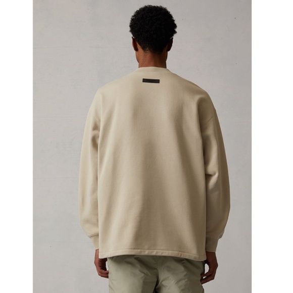 NWT Essentials (Fear of God) Relaxed Crewneck | Wheat - Picture 5 of 7
